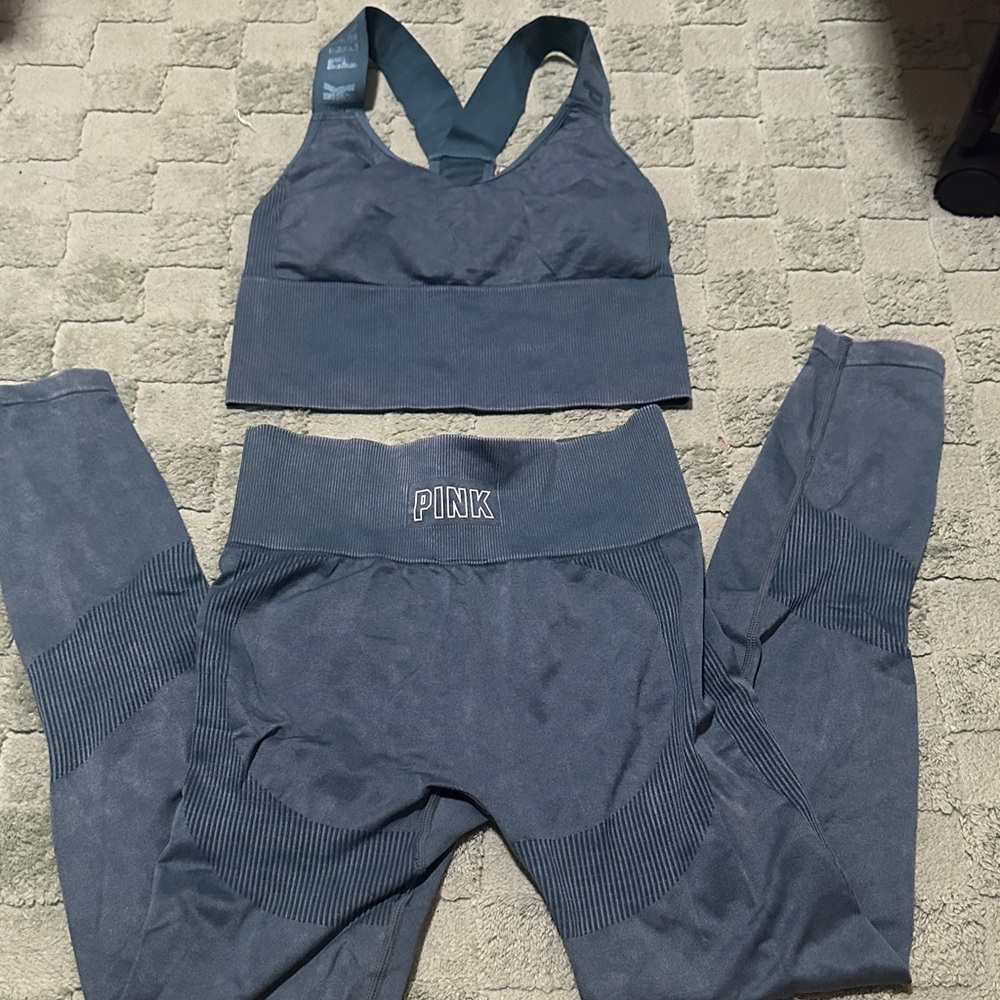 PINK Victoria's Secret Blue Leggings
